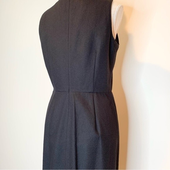 Banana Republic Wool Blend Black Sequin Accent Dress 8 - Picture 5 of 13